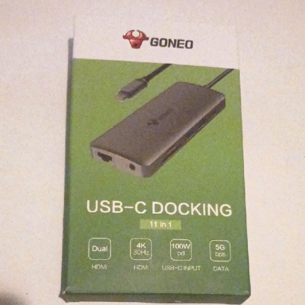 Goneo USB-C Docking Station 11-in-1 Green